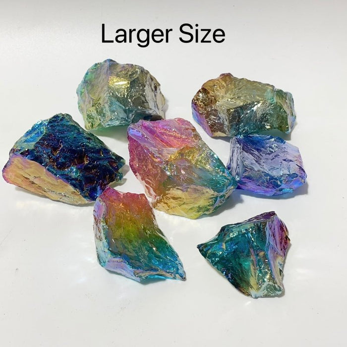 Aura Clear Quartz Raw Stone Wholesale