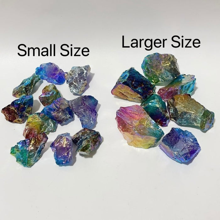 Aura Clear Quartz Raw Stone Wholesale