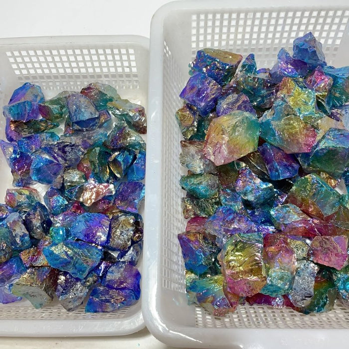 Aura Clear Quartz Raw Stone Wholesale