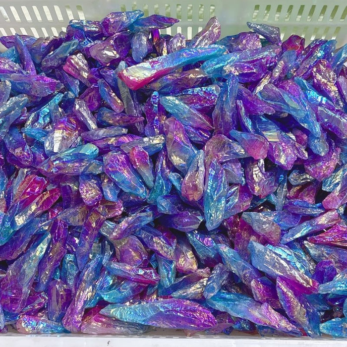 Aura Green Amethyst Raw Stone Wholesale