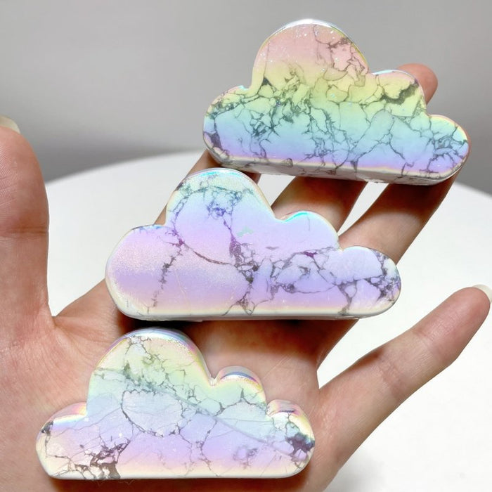 Aura Howlite Cloud Carving Wholesale