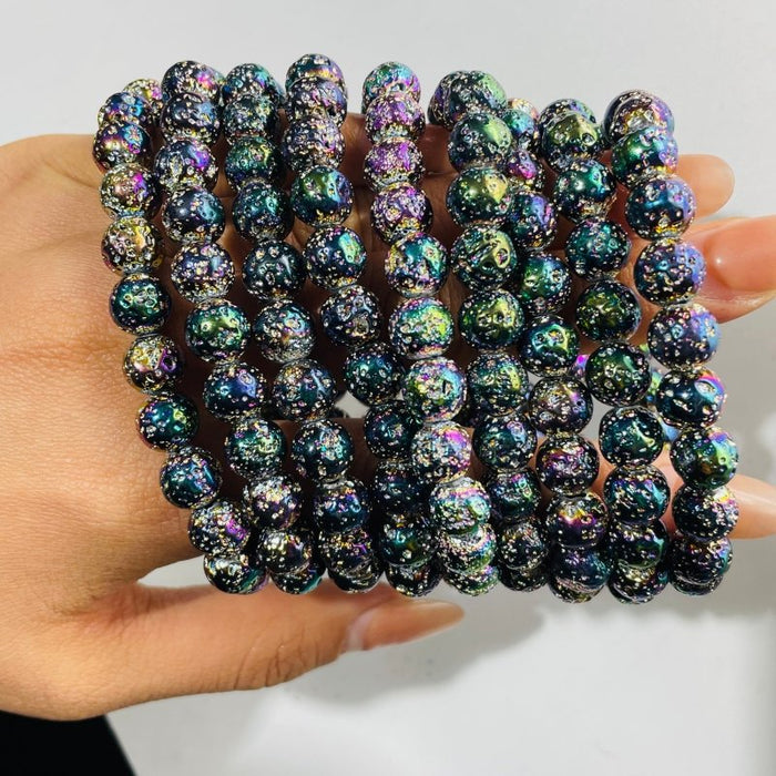 Aura Lava Rock Stone Bracelet Crystal Wholesale