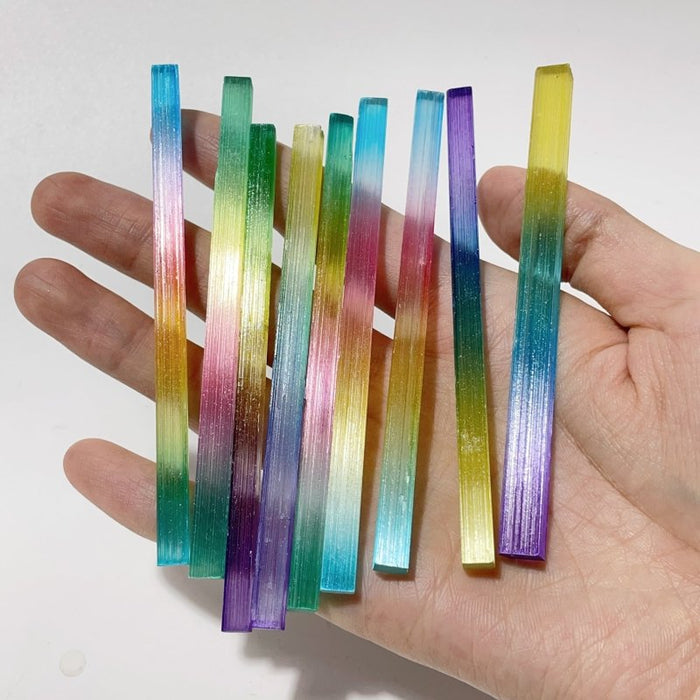 Aura Rectangle Raw Selenite Thin Sticks Wholesale