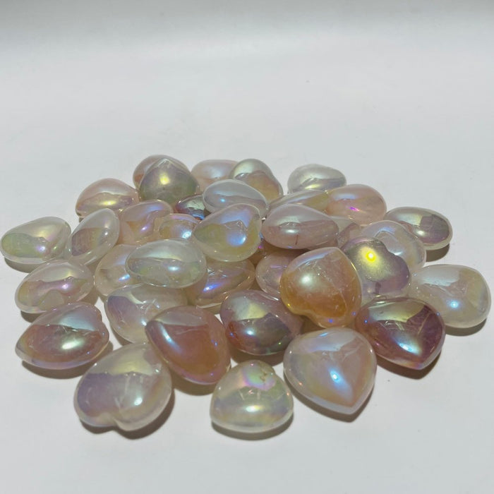 Aura Rose Quartz Heart Crystal Wholesale Clearance