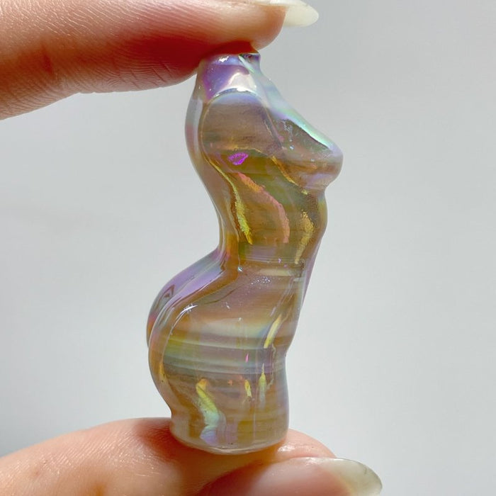 Aura Stripe Agate Goddess Carving Wholesale