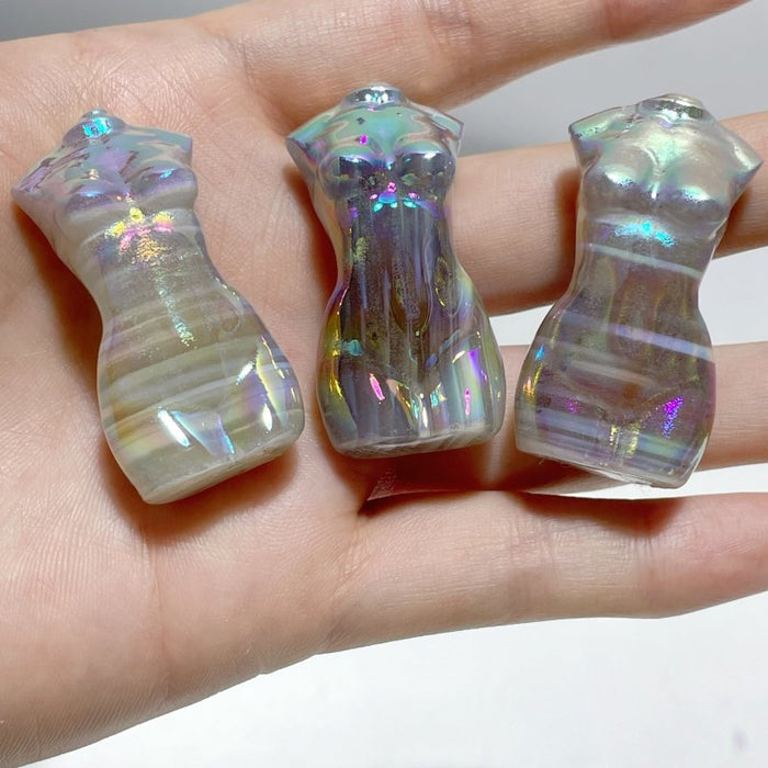 Aura Stripe Agate Goddess Carving Wholesale