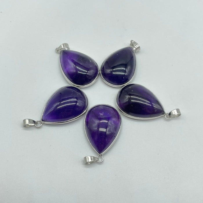 Beautiful Amethyst Teardrop Pendant Wholesale