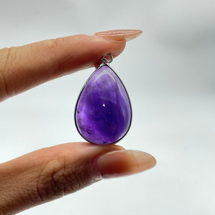 Beautiful Amethyst Teardrop Pendant Wholesale