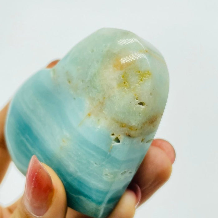 Beautiful Caribbean Calcite Heart Wholesale