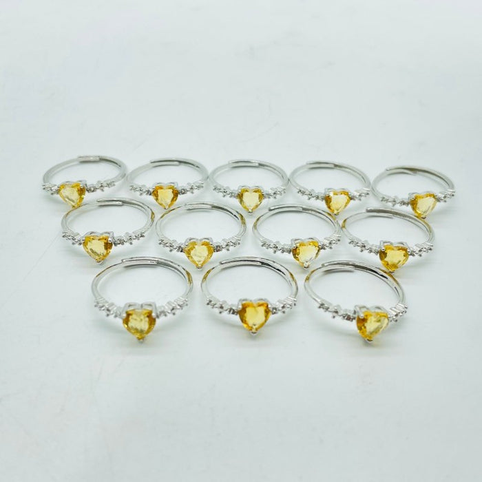 Beautiful Citrine Cut Faceted Ring Wholesale