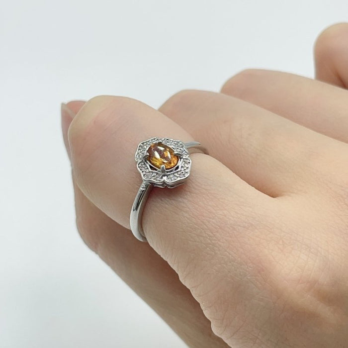 Beautiful Citrine Cut Faceted Ring Wholesale