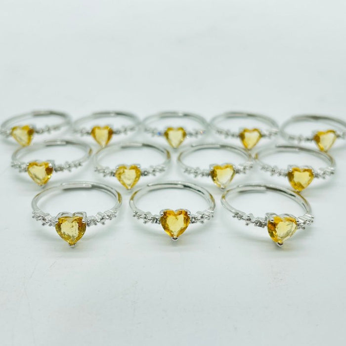 Beautiful Citrine Cut Faceted Ring Wholesale