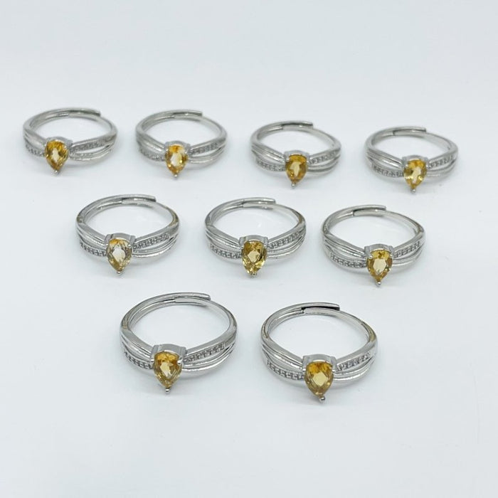 Beautiful Citrine Cut Faceted Ring Wholesale