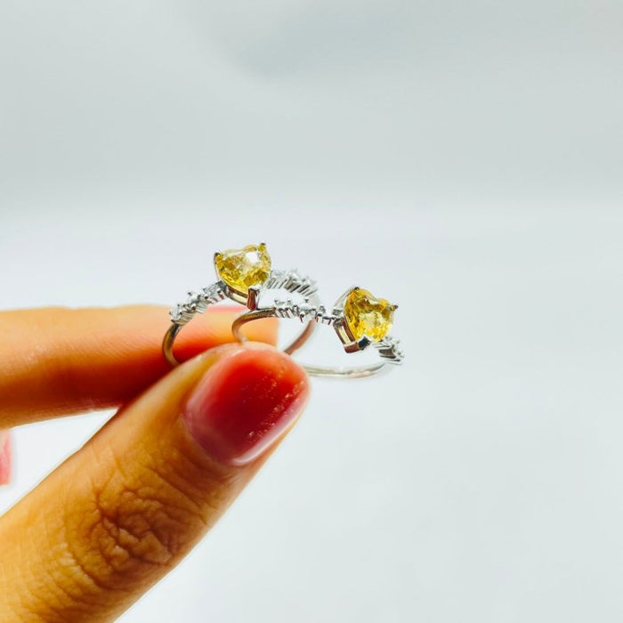 Beautiful Citrine Cut Faceted Ring Wholesale