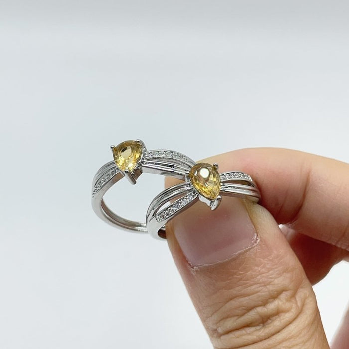 Beautiful Citrine Cut Faceted Ring Wholesale