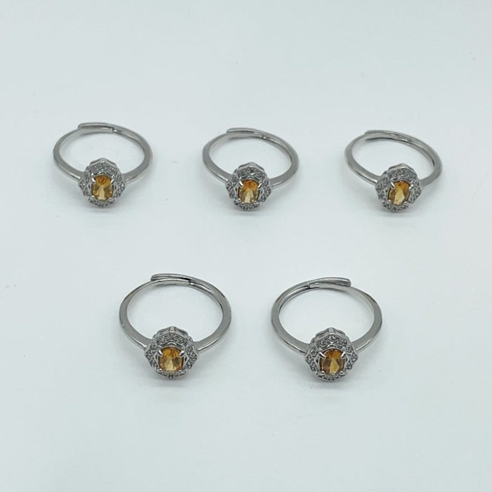 Beautiful Citrine Cut Faceted Ring Wholesale