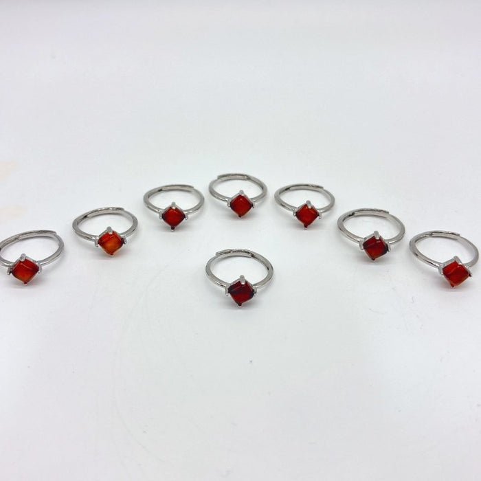 Beautiful Garnet Rhombus Ring Wholesale