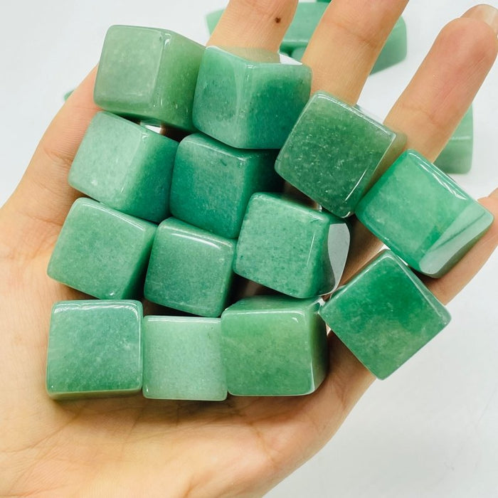 Beautiful Green Aventurine Cube Tumbled Wholesale