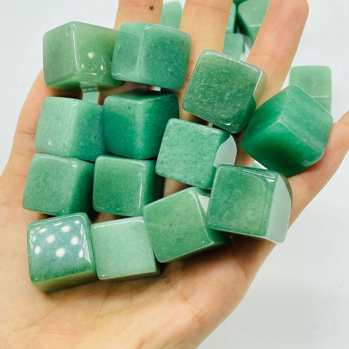 Beautiful Green Aventurine Cube Tumbled Wholesale