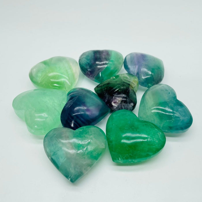 Beautiful Green Fluorite Heart Wholesale