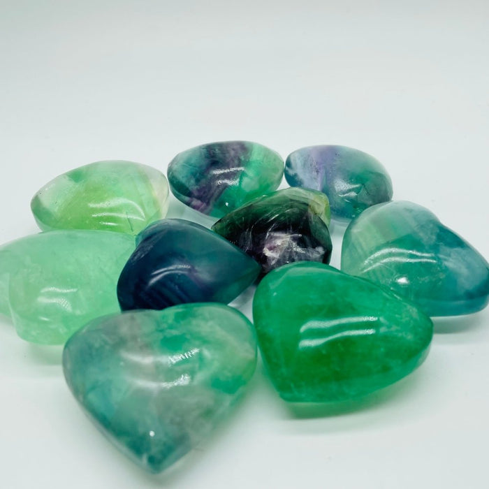 Beautiful Green Fluorite Heart Wholesale