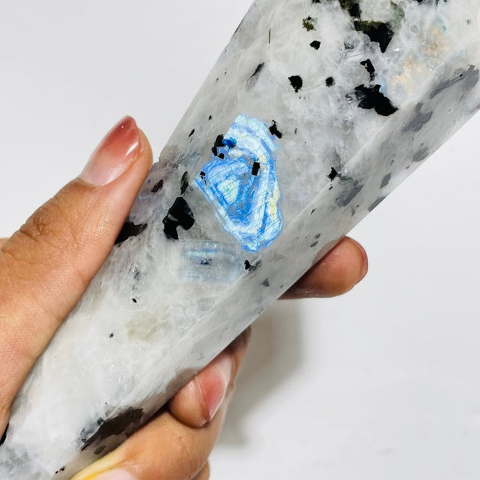 Beautiful India Moonstone Large Point Magic Wand Scepter Wholesale