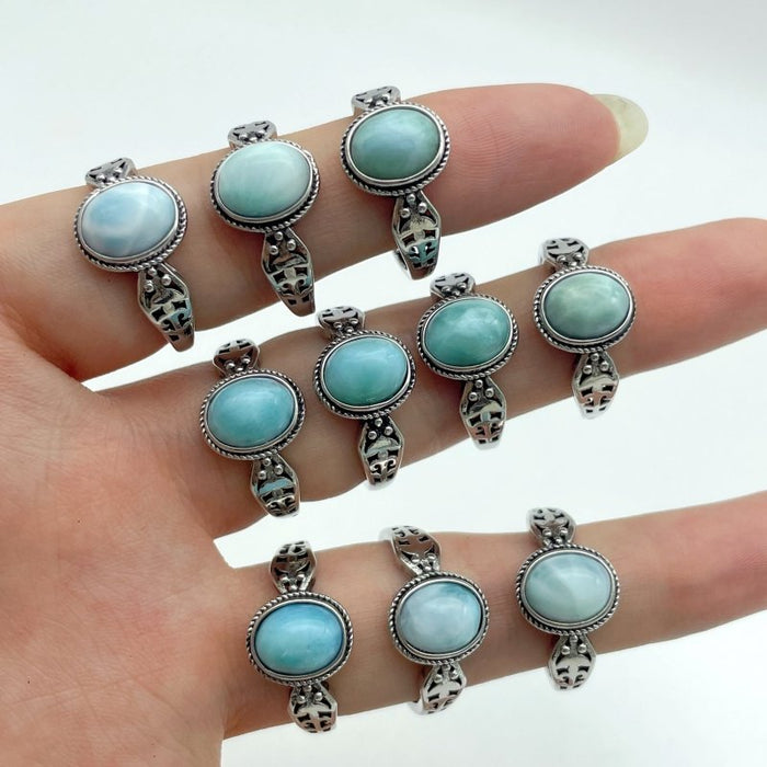 Beautiful Larimar Ring Wholesale Clearance