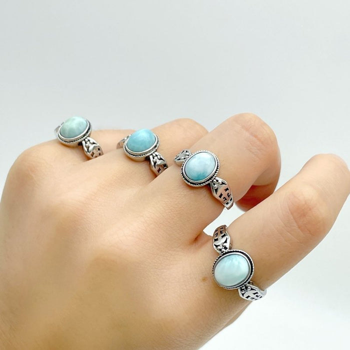 Beautiful Larimar Ring Wholesale Clearance