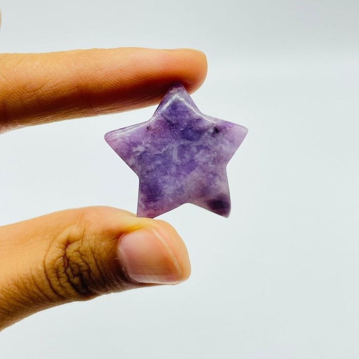 Beautiful Lepidolite Star Carving Wholesale