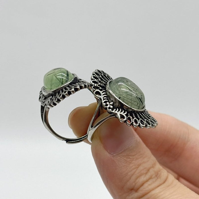 Beautiful Prehnite Ring Wholesale