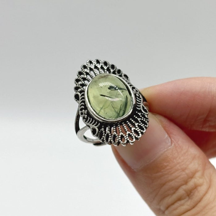 Beautiful Prehnite Ring Wholesale
