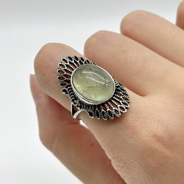 Beautiful Prehnite Ring Wholesale