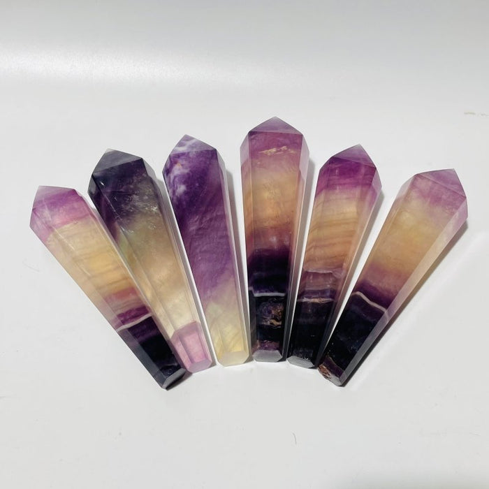 Beautiful Purple Fluorite Point Scepter Magic Wand Wholesale