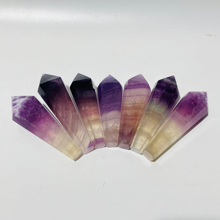 Beautiful Purple Fluorite Point Scepter Magic Wand Wholesale