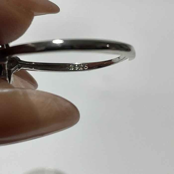 Beautiful Purple Garnet S925 Sterling Silver Ring Wholesale