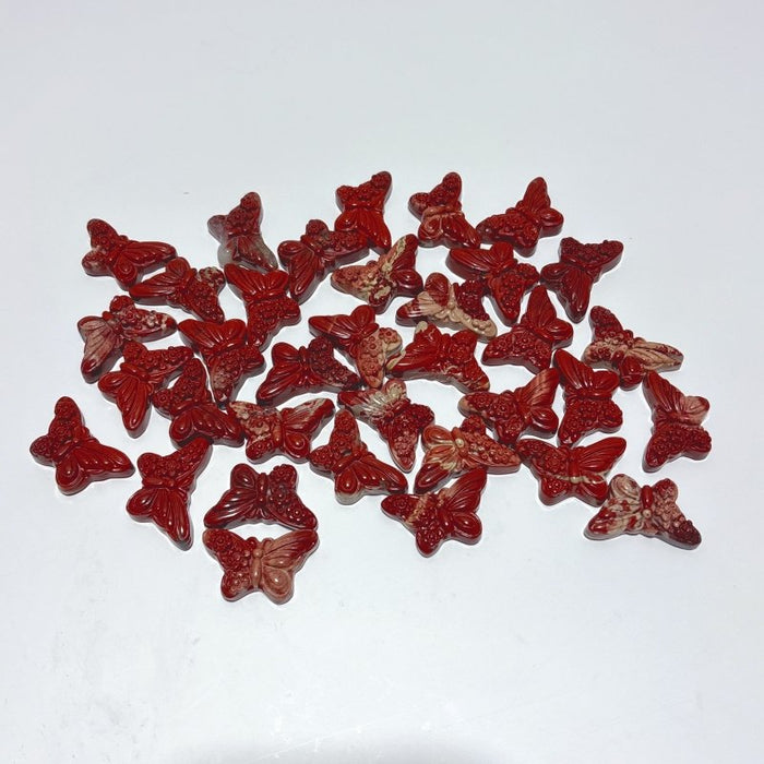 Beautiful Red Jasper Butterfly Carving Wholesale