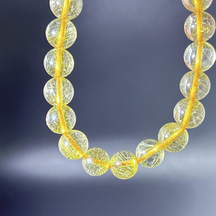 Beautiful Rutile Quartz Crystal Bracelet (HGUB25)