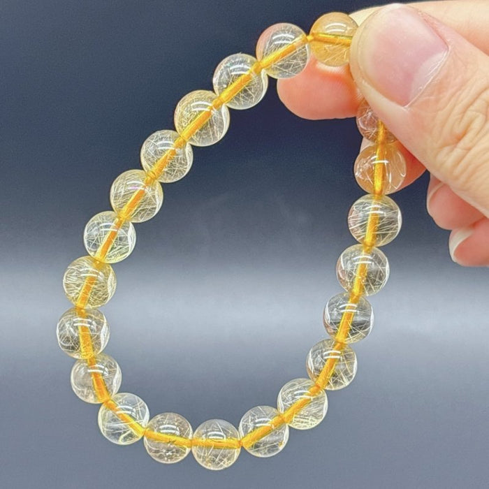Beautiful Rutile Quartz Crystal Bracelet (HGUB25)