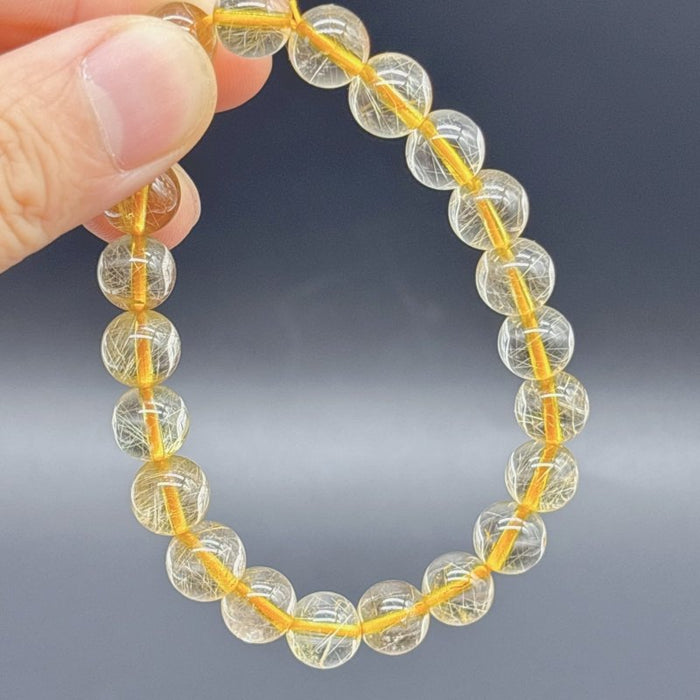 Beautiful Rutile Quartz Crystal Bracelet (HGUB25)