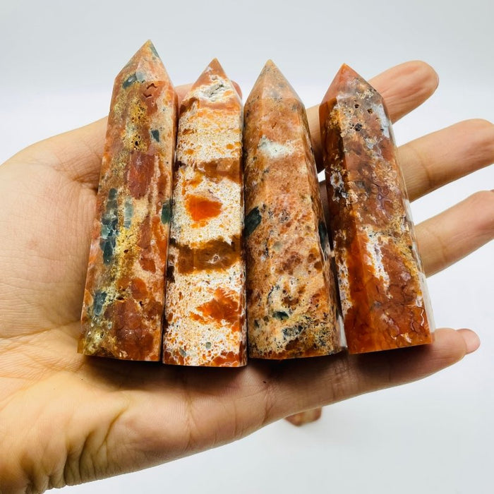 Beautiful Sunstone Mixed Apatite Tower Wholesale