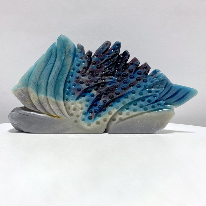 Beautiful Trolleite Mermaid and Coral Carving