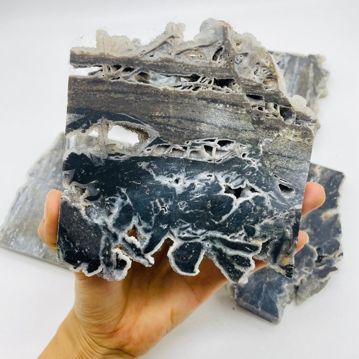 Black Grey Sphalerite Slab Wholesale
