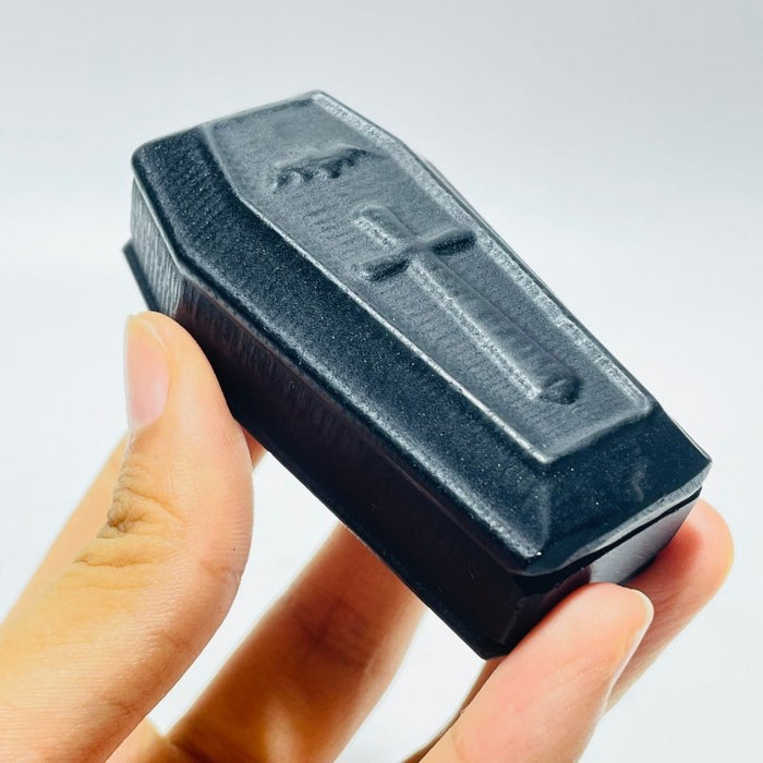 Black Obsidian Coffin Carving Wholesale