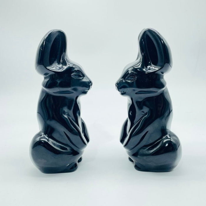 Black Obsidian Rabbit Carving Wholesale