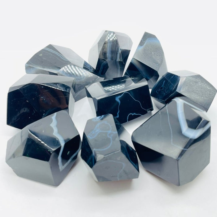 Black Stripe Agate Free Form Wholesale