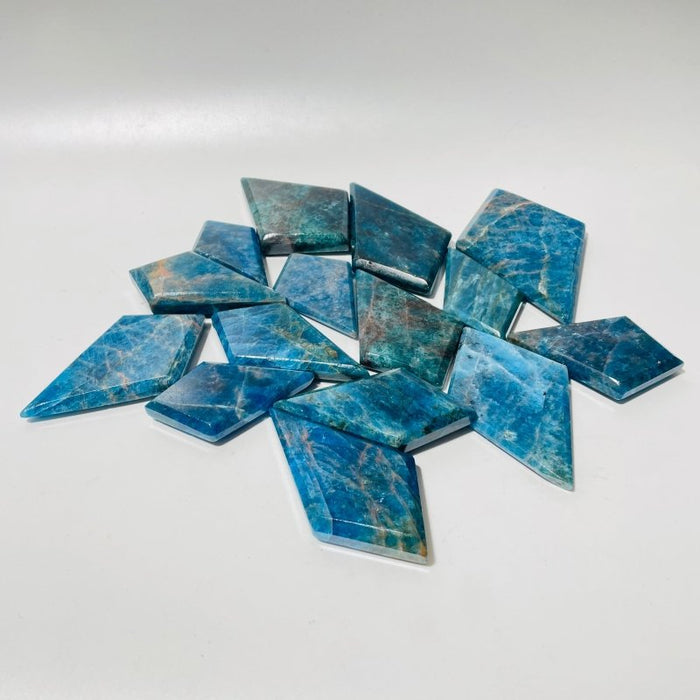 Blue Apatite Rhombus Shaped Wholesale