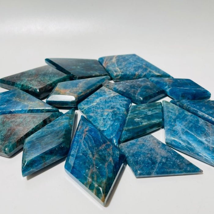 Blue Apatite Rhombus Shaped Wholesale