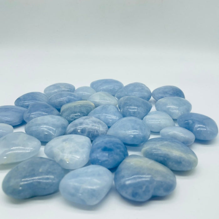 Blue Calcite Stone Heart Wholesale