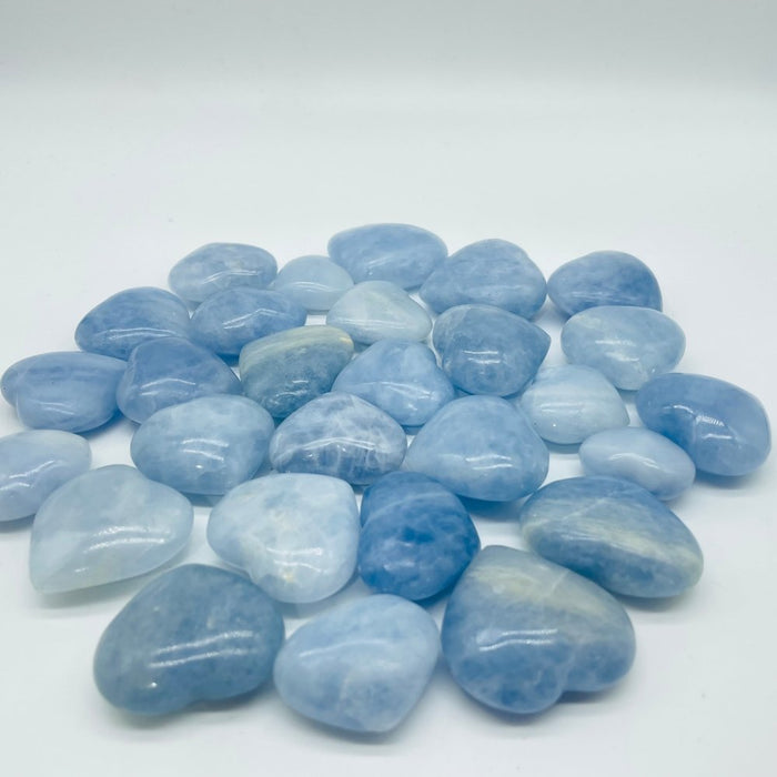 Blue Calcite Stone Heart Wholesale