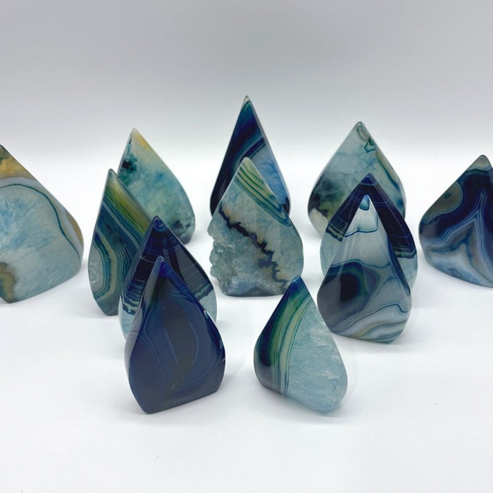 Blue Dyed Agate Arrow Head Shape Wholesale
